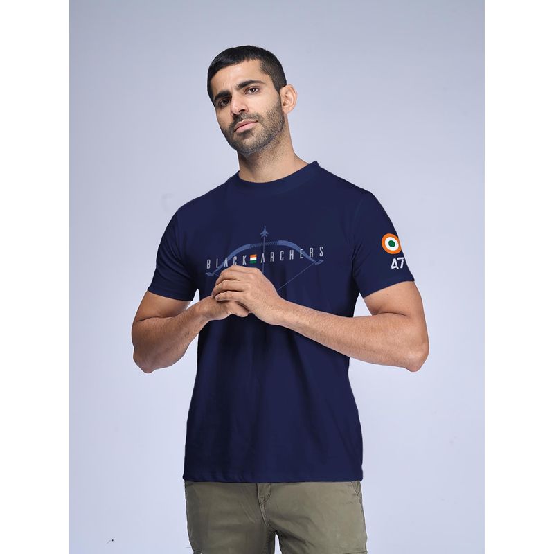 Aero Armour Black Archers Navy Blue Graphic T-Shirt (S)