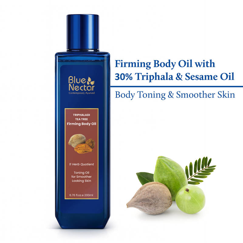 Blue Nectar Slimming Oil With Tea Tree & Ginger Oil For Body Toning & Firming