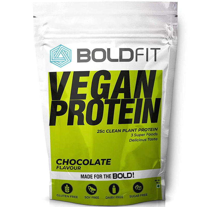 Boldfit Plant Protein Powder For Men & Women - Chocolate Flavor