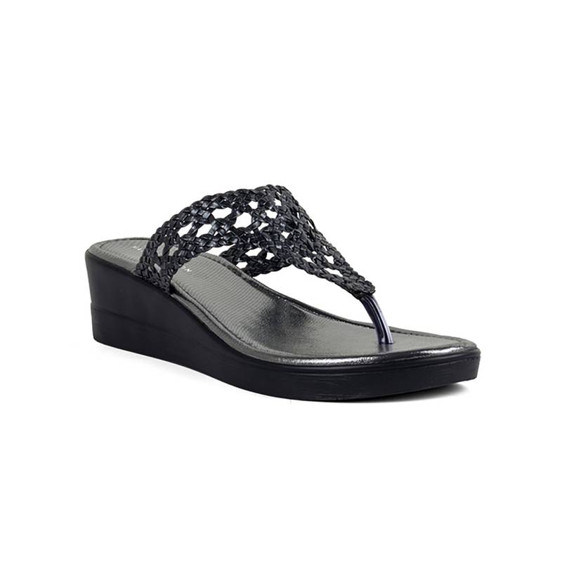 Vanilla Moon Patterned Metallic Wedges (UK 3)
