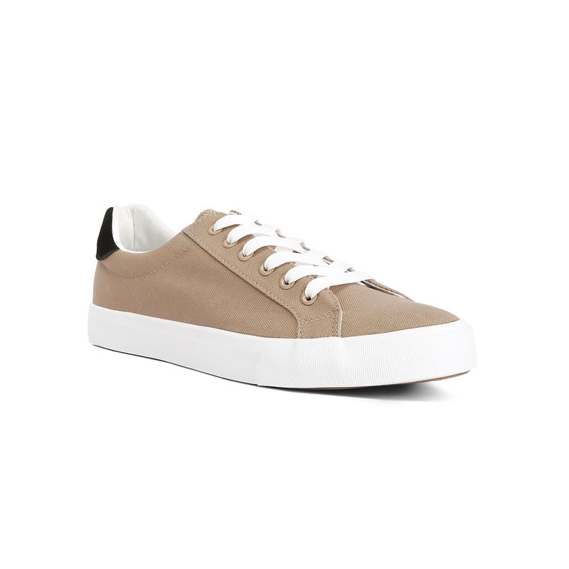 London Rag Color Block Casual Canvas Sneakers-Khaki (EURO 42)