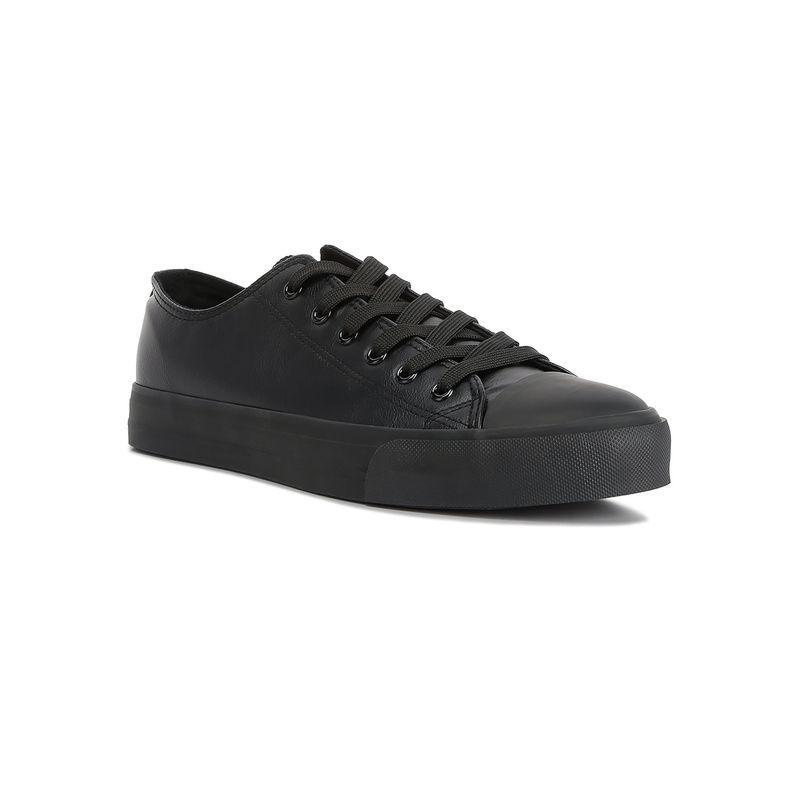 London Rag Lace Up Basic Sneakers-Black (EURO 40)