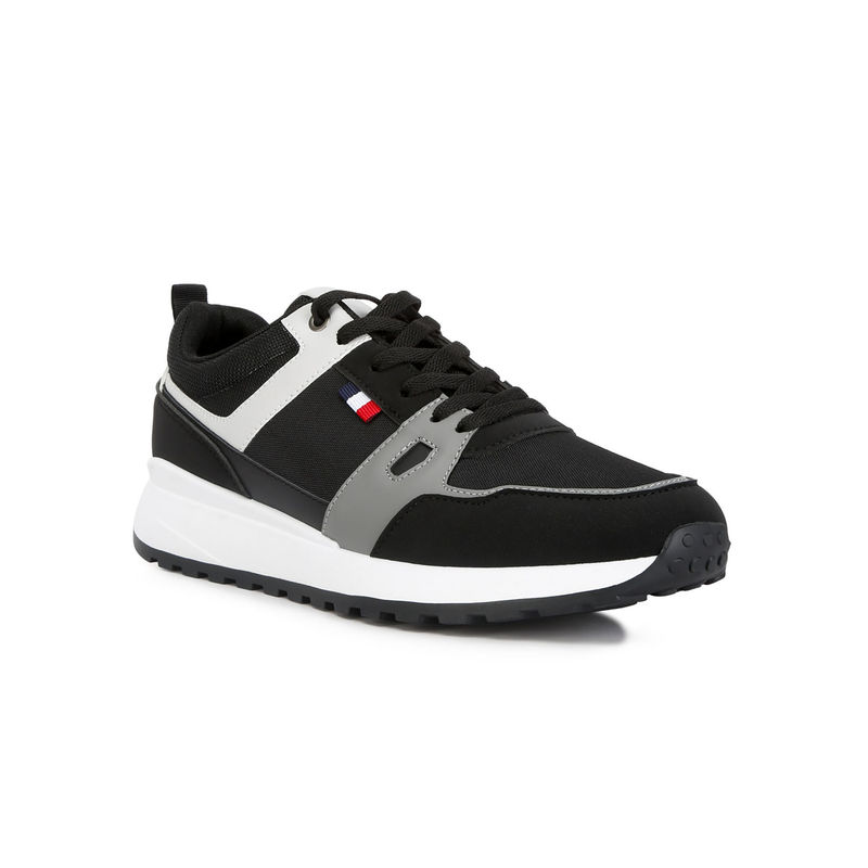 London Rag Multcolour Patchwork Casual Sneakers-Black (EURO 40)