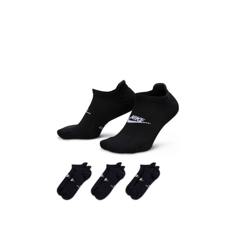 Nike Unisex Everyday Elevated Socks - Black (Pack of 3) (M)