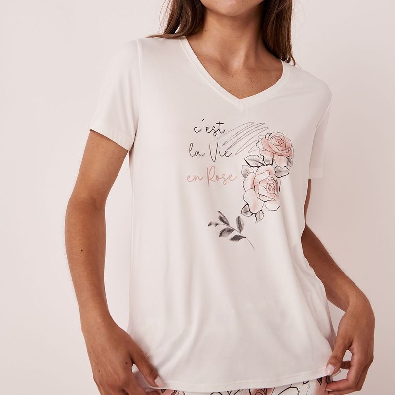 La vie en shop rose t shirt