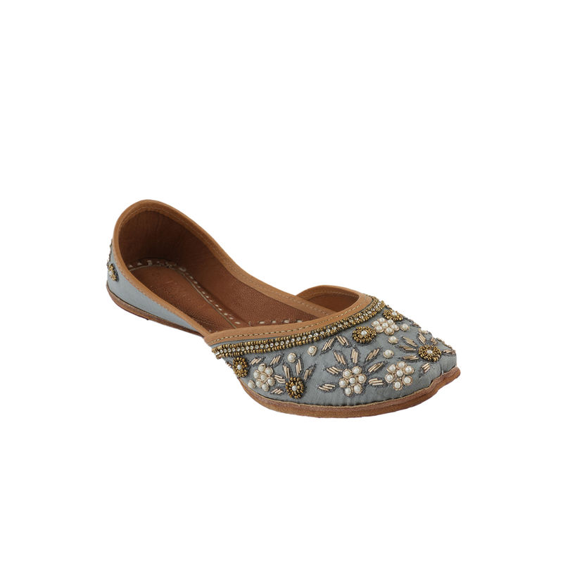 SCENTRA Inaya Threadwork Juttis Blue (EURO 42)