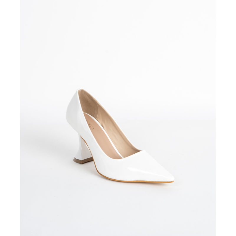 SCENTRA Laura Pump Heels White (EURO 36)