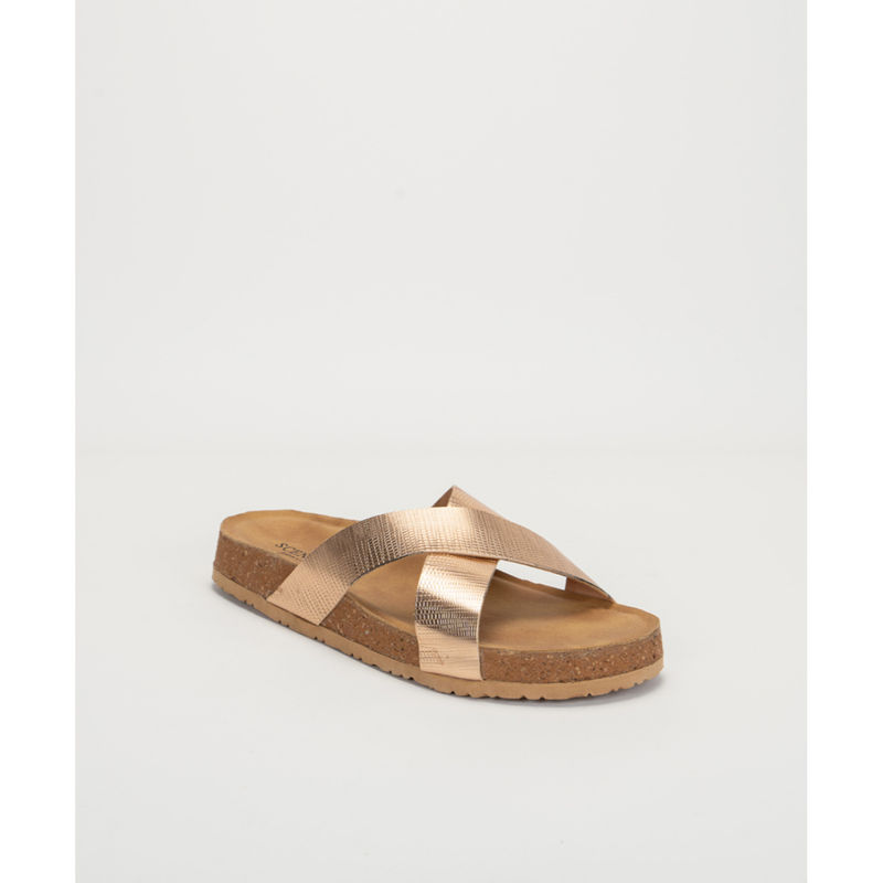 SCENTRA Iris Casual Sandals Gold (EURO 38)