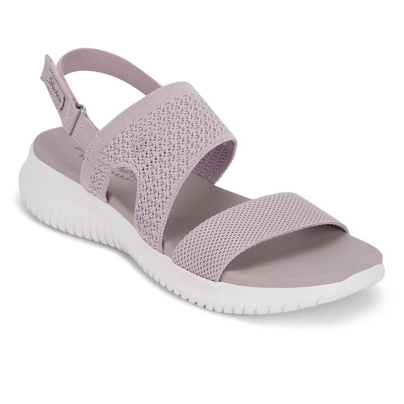SKECHERS Women ULTRA FLEX Blush Pink Casual Sandals (UK 5)