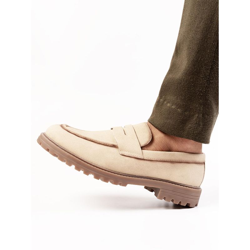 Monkstory Off White Cosmopolitan Dune Penny Loafers (UK 12)