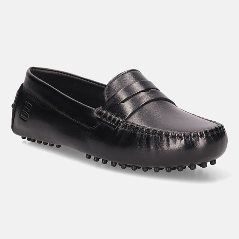 BAGATT Lilly Black Womens Leather Slip On Loafers (EURO 36)