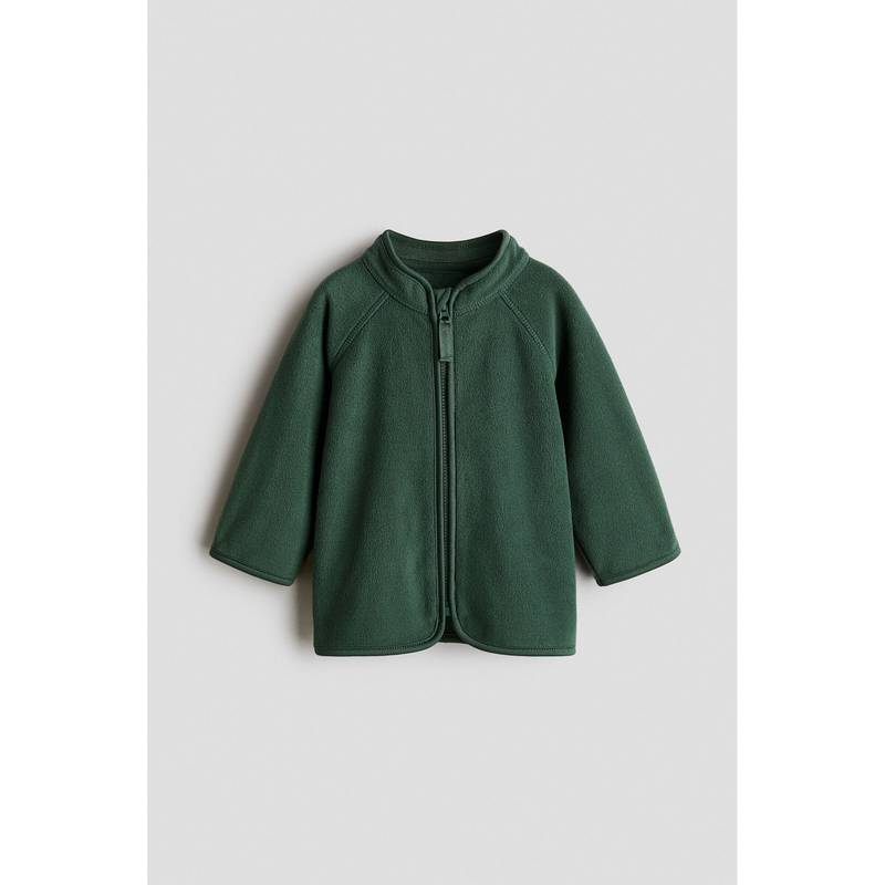 H&M Unisex Green Fleece Jacket (4-6 Months)