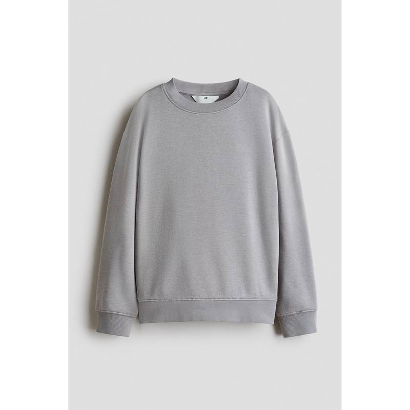 H&M Boys Grey Brushed-Inside Sweatshirt (8-10 Years)