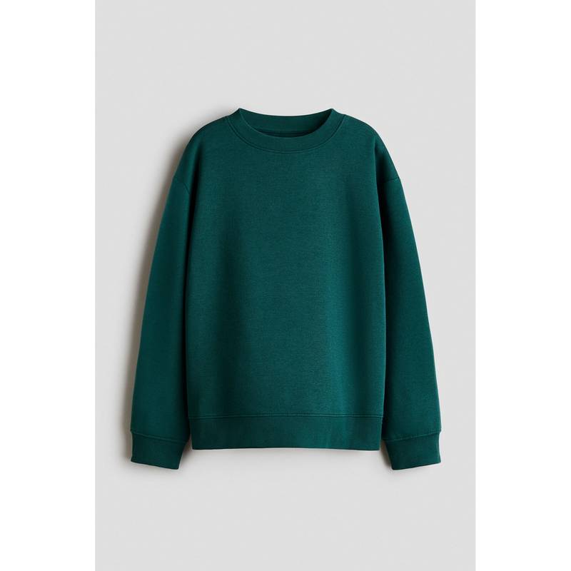 H&M Boys Teal Brushed-Inside Sweatshirt (8-10 Years)