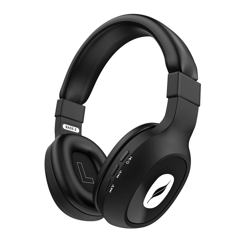 Leaf Bass 2 Wireless Bluetooth Headphones with Mic and 15 Hours Battery Life Over Ear Headphones