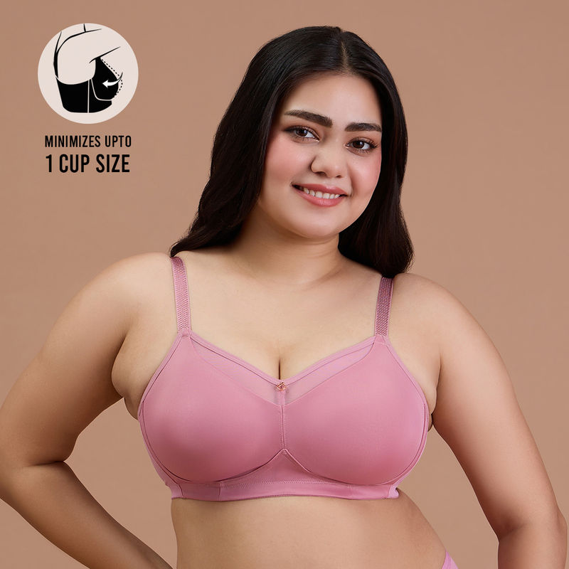 Nykd by Nykaa Non Padded Wirefree Magic Minimizer NYB380 Blush (38D)