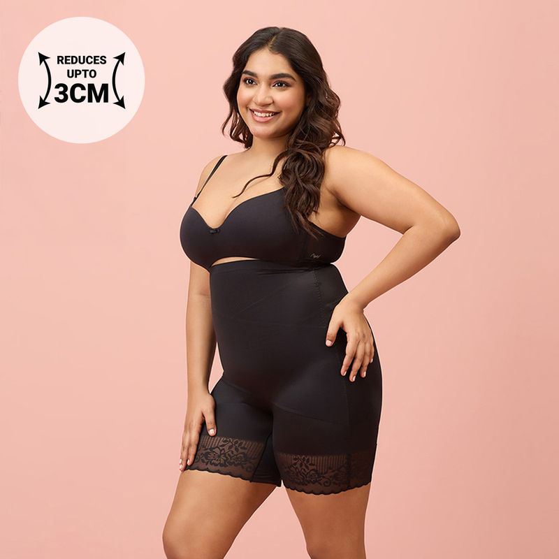 Nykd by Nykaa Bonded Lace Tummy Tucker NYSH33 Black (M)