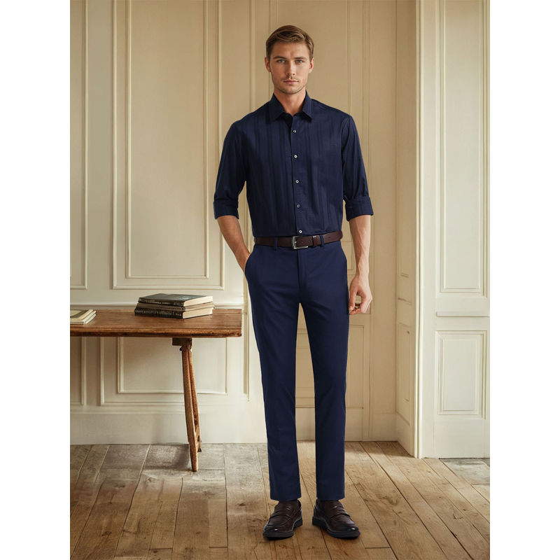 Arrow Men Blue Stripes Shirt (39)