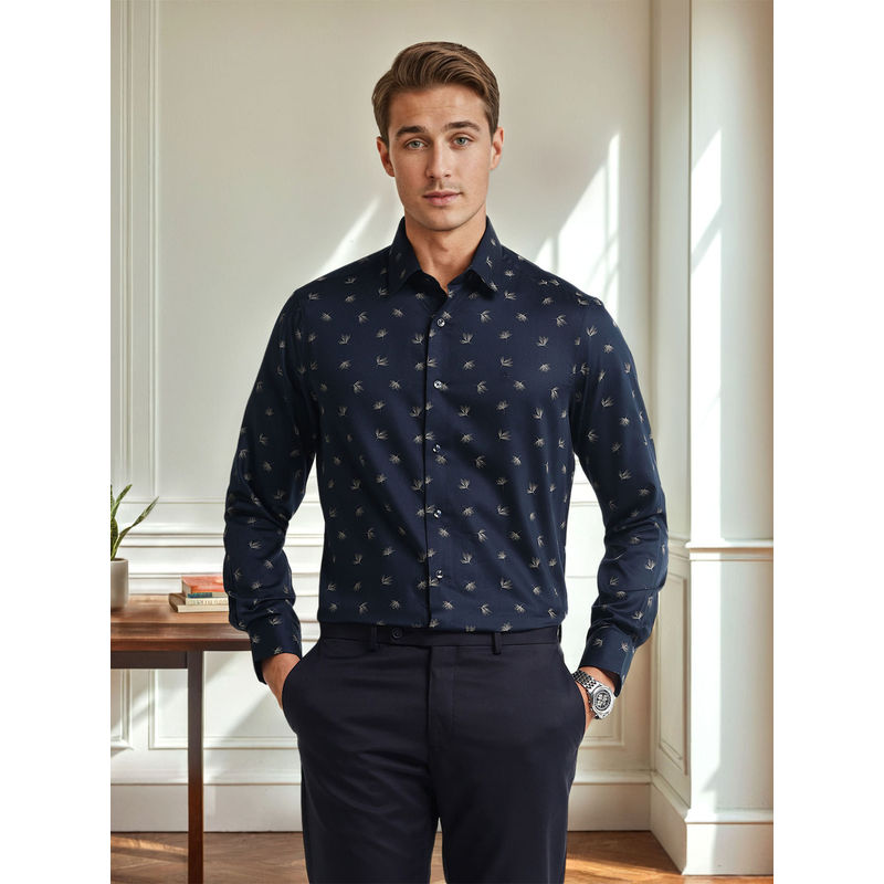 Arrow Men Blue Printed Shirt (39)