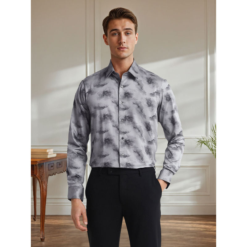 Arrow Men Grey Printed Shirt (39)