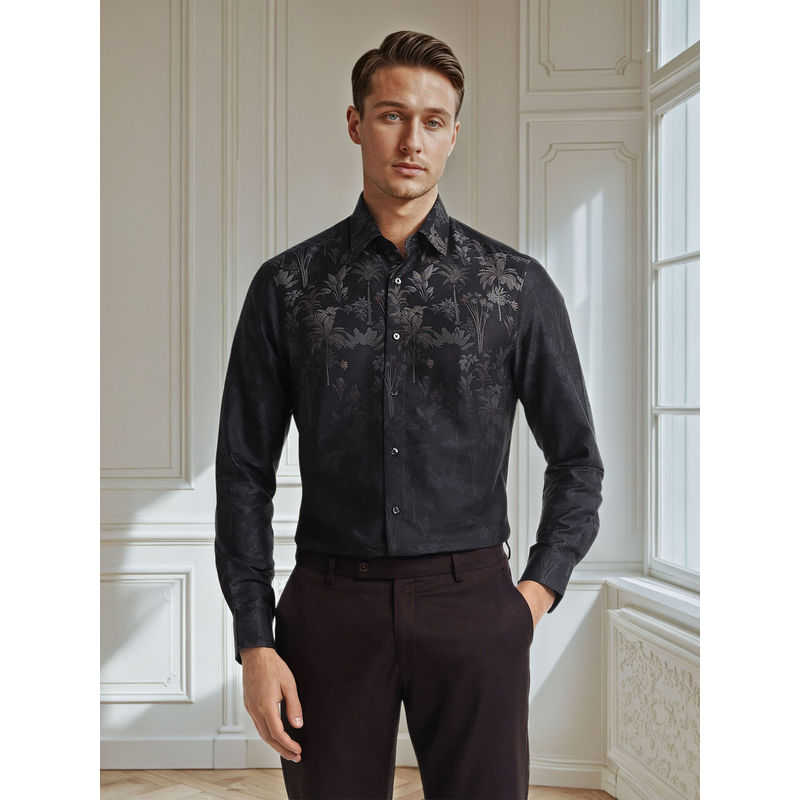 Arrow Men Blue Floral Shirt (42)