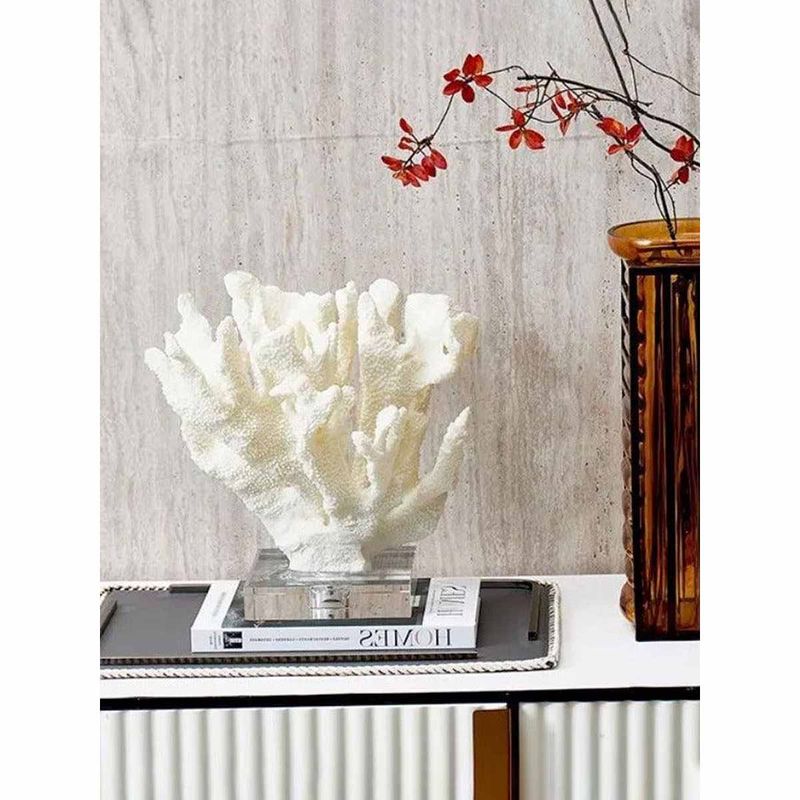 Buy Smokey Cocktail White Abstract Table Sculpture Online