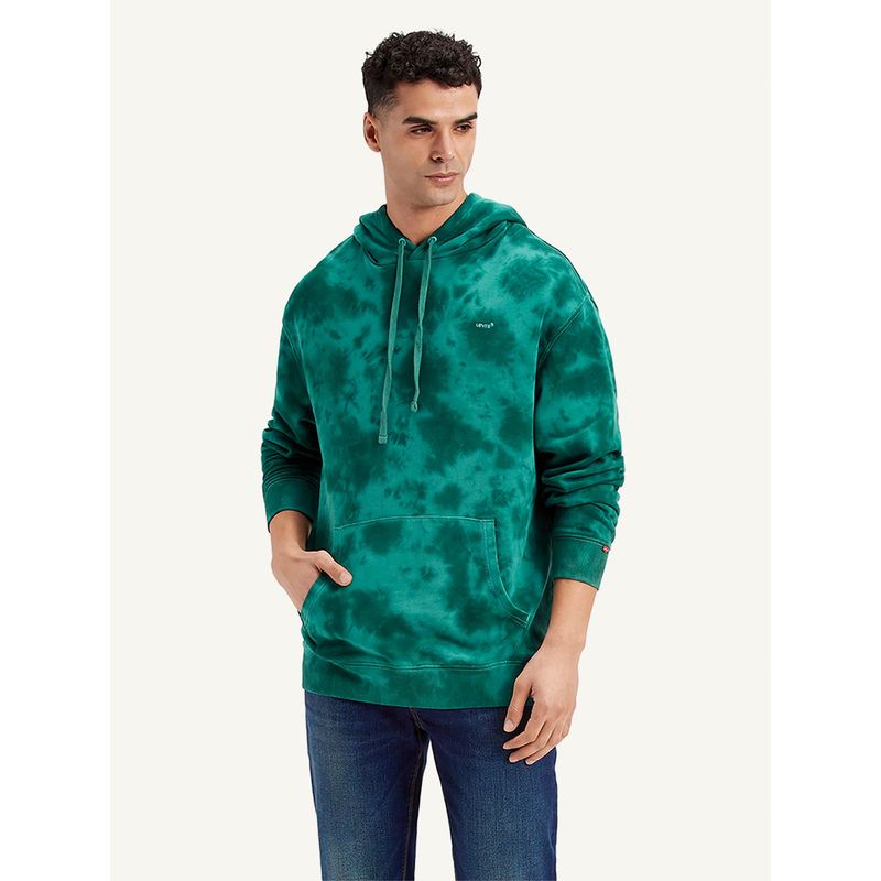 Levi's Mens Tie-Dye Teal Hoodie (L)