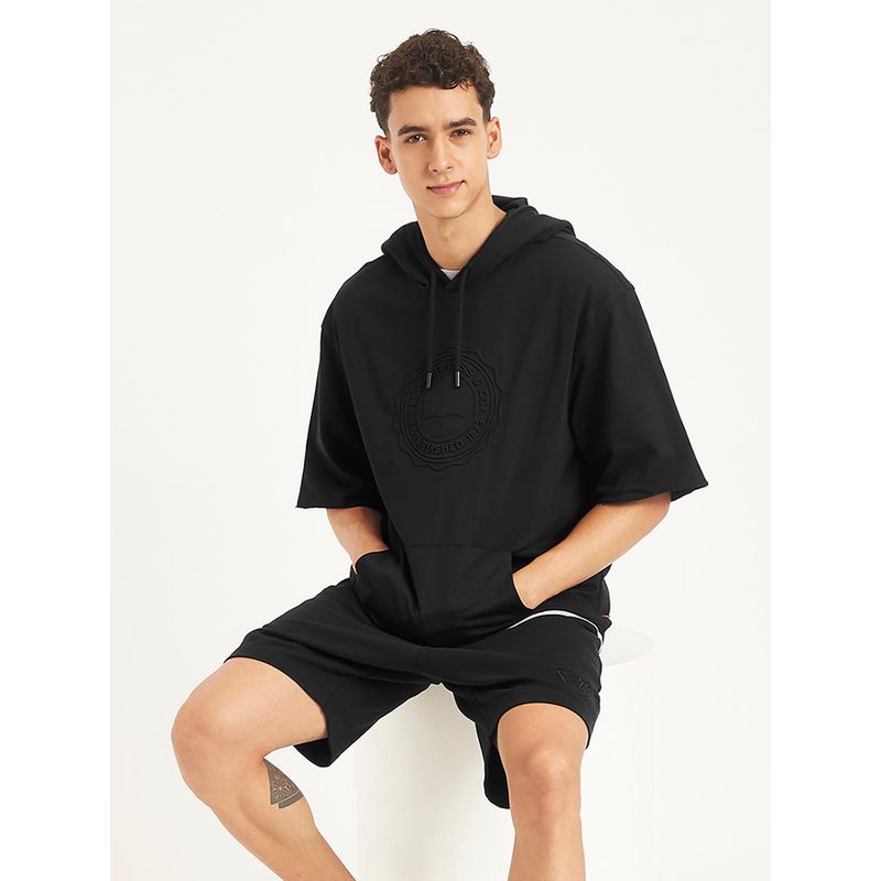 Levi's Mens Solid Black Hoodie (L)