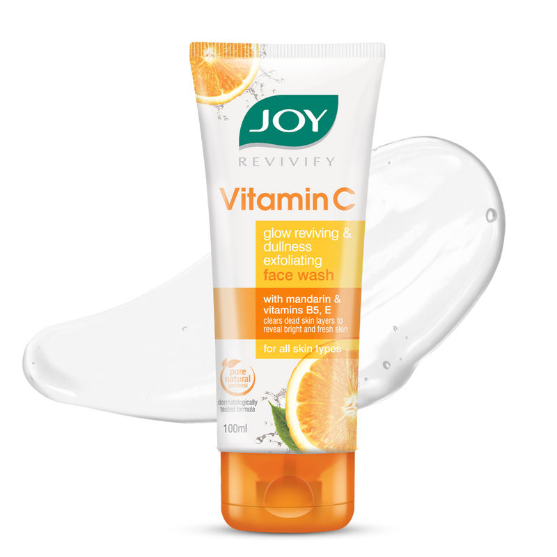 Joy Skin Brightening Vitamin C Face Wash - Fades Dark Spots & Repairs Skin Barrier