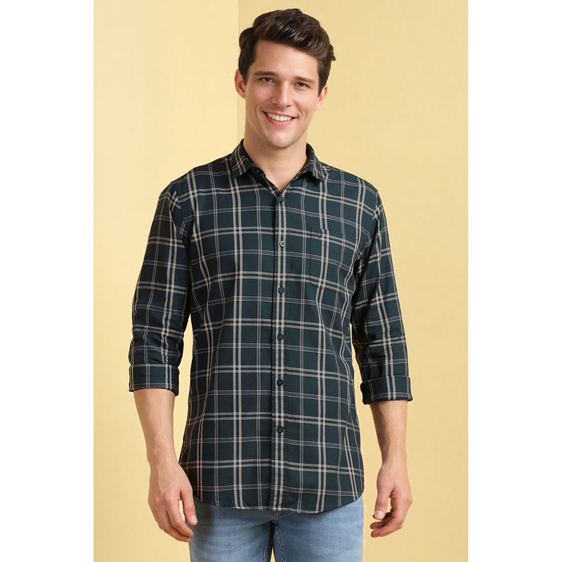 Allen Solly Men Green Checks Casual Shirt (39)