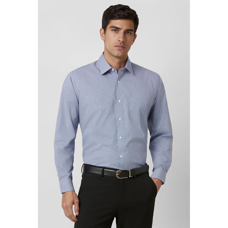 Van Heusen Men Blue Regular Fit Shirt (39)