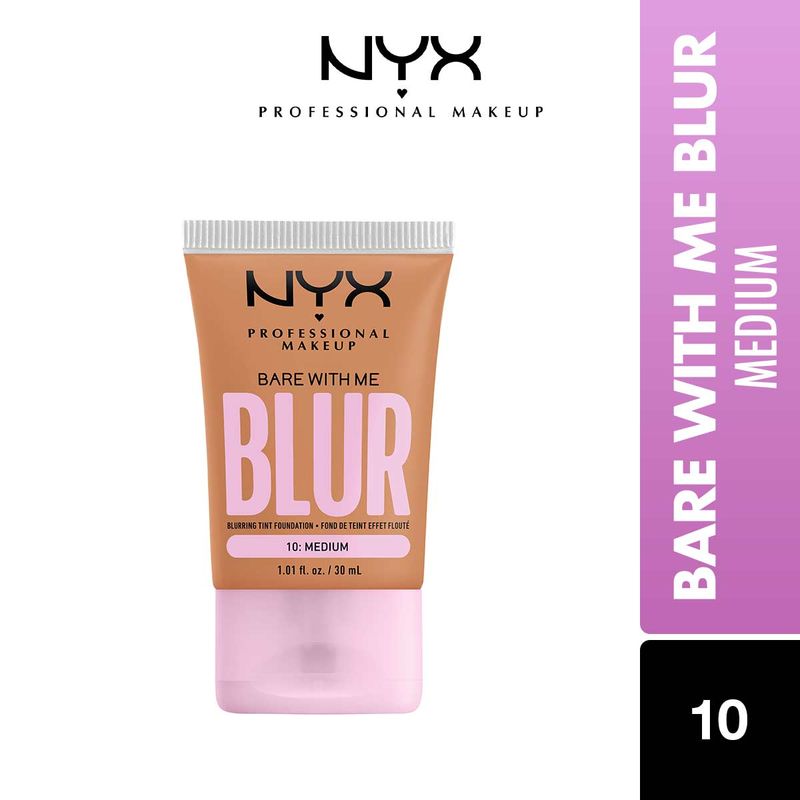 NYX Professional Makeup Bare With Me Blur Tint Foundation - 10 Medium