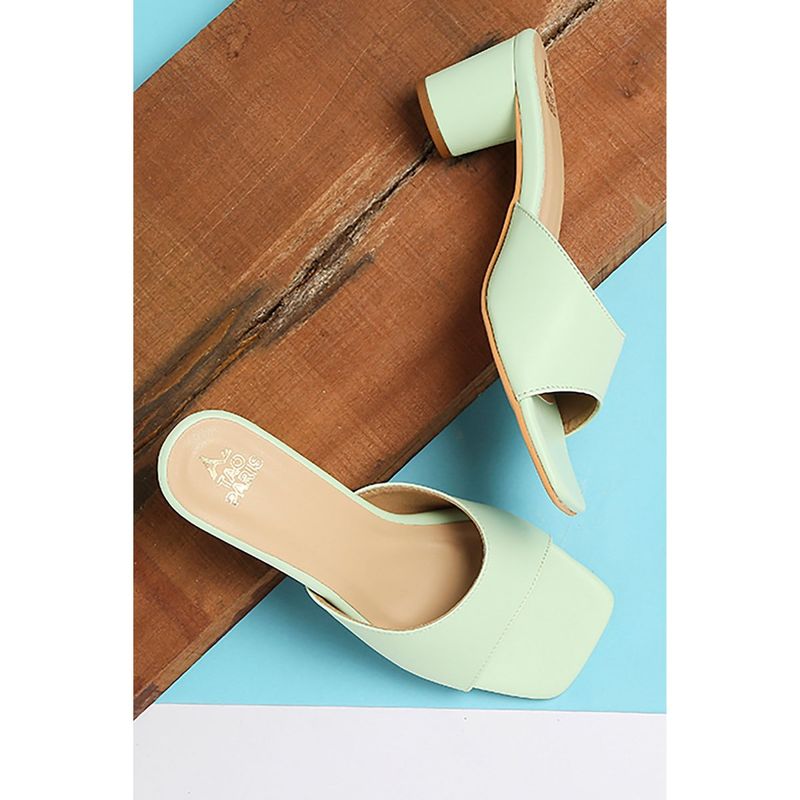 Tao Paris Solid Clara Green Heels (UK 3)