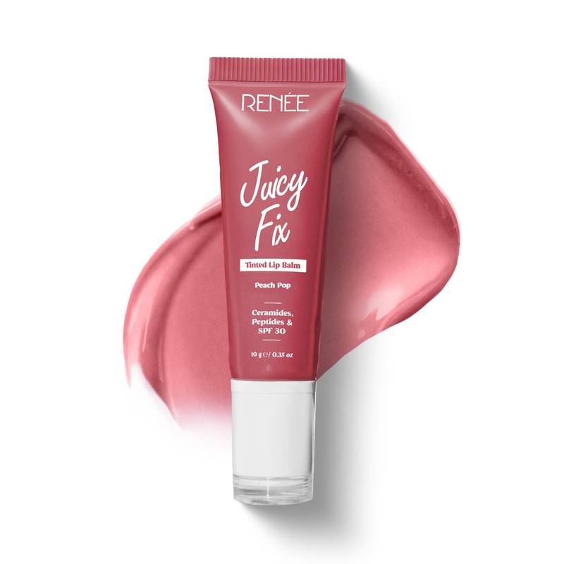 Renee Cosmetics Juicy Fix Tinted Lip Balm SPF 30 - Peach Pop