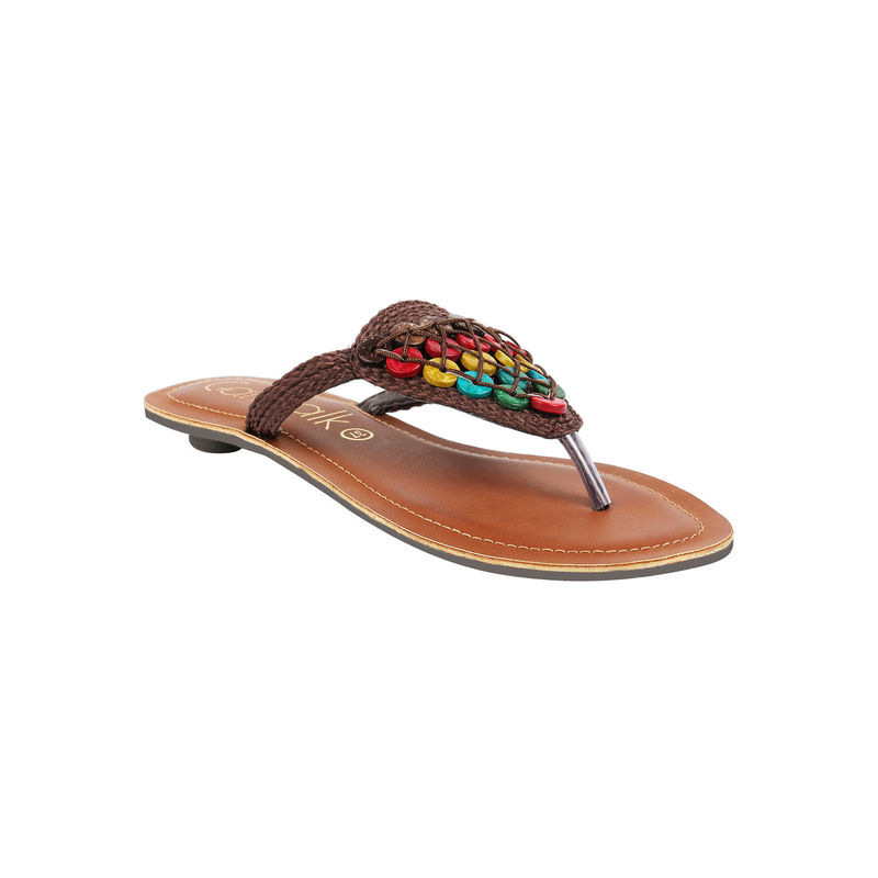Catwalk Brown Patterned Flats Buy Catwalk Brown Patterned Flats Online