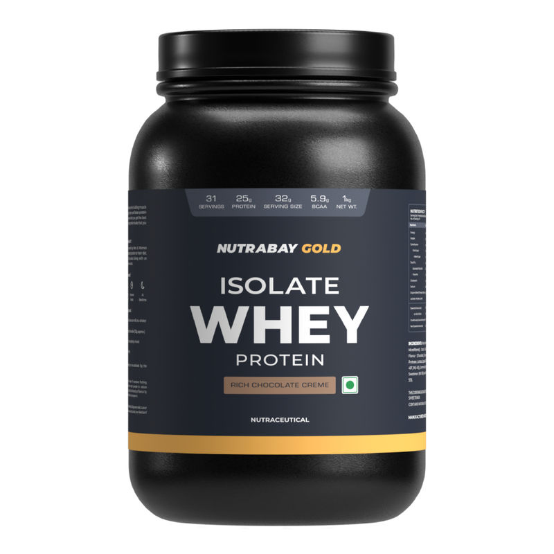 Nutrabay Gold 100% Whey Protein Isolate - Rich Chocolate Creme