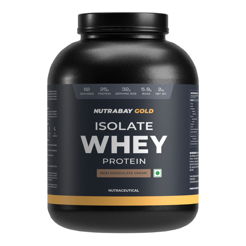 Nutrabay Gold 100% Whey Protein Isolate - Rich Chocolate Creme