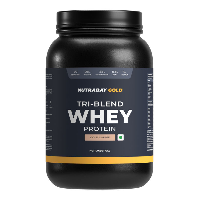 Nutrabay Gold Tri-blend Whey Protein - Cafe Mocha