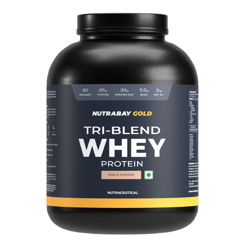 Nutrabay Gold Tri-blend Whey Protein - Cafe Mocha