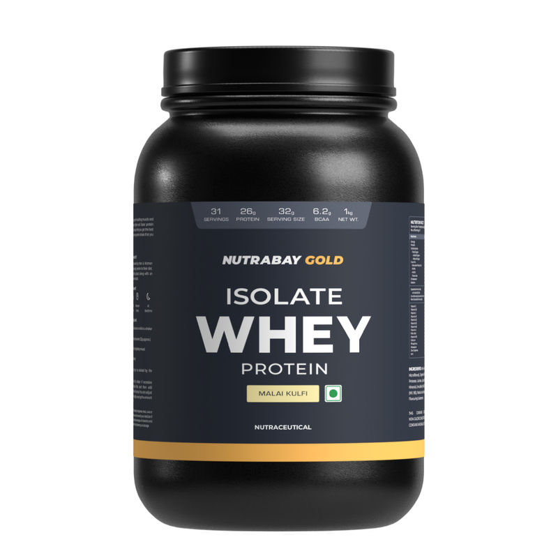 Nutrabay Gold Isolate Whey Protein Powder - Malai Kulfi