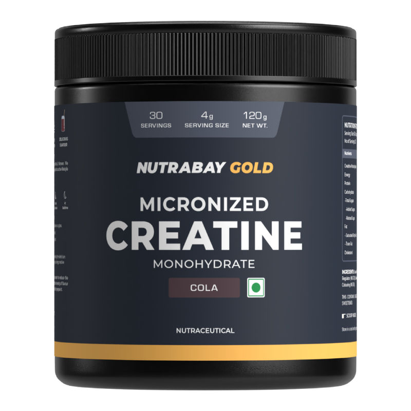 Nutrabay Gold Micronised Creatine Monohydrate Powder - Cola