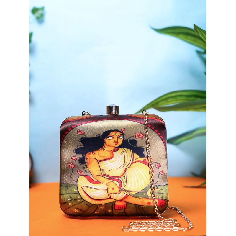 Buy SWISNI MultiColor Printed Digital Clutch Bag Online