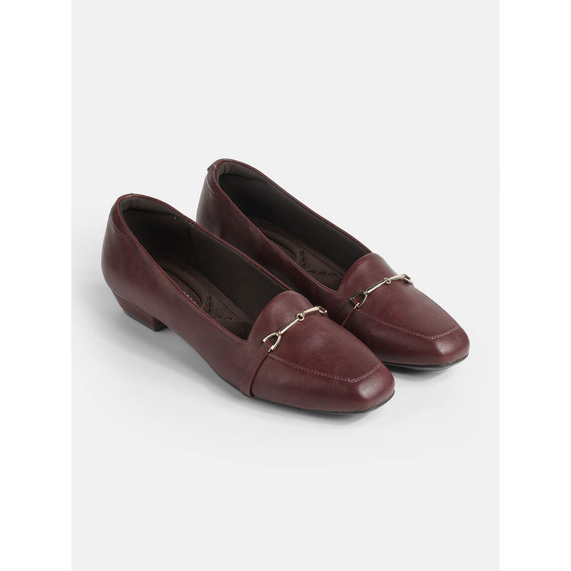 Lemon & Pepper Maroon Formal Ballerinas (EURO 36)