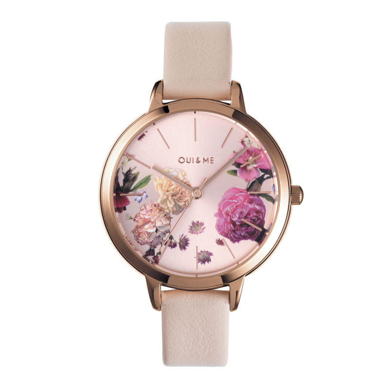OUI ME Fleurette Analog Rose Gold Round Dial Women s Watch ME010076 