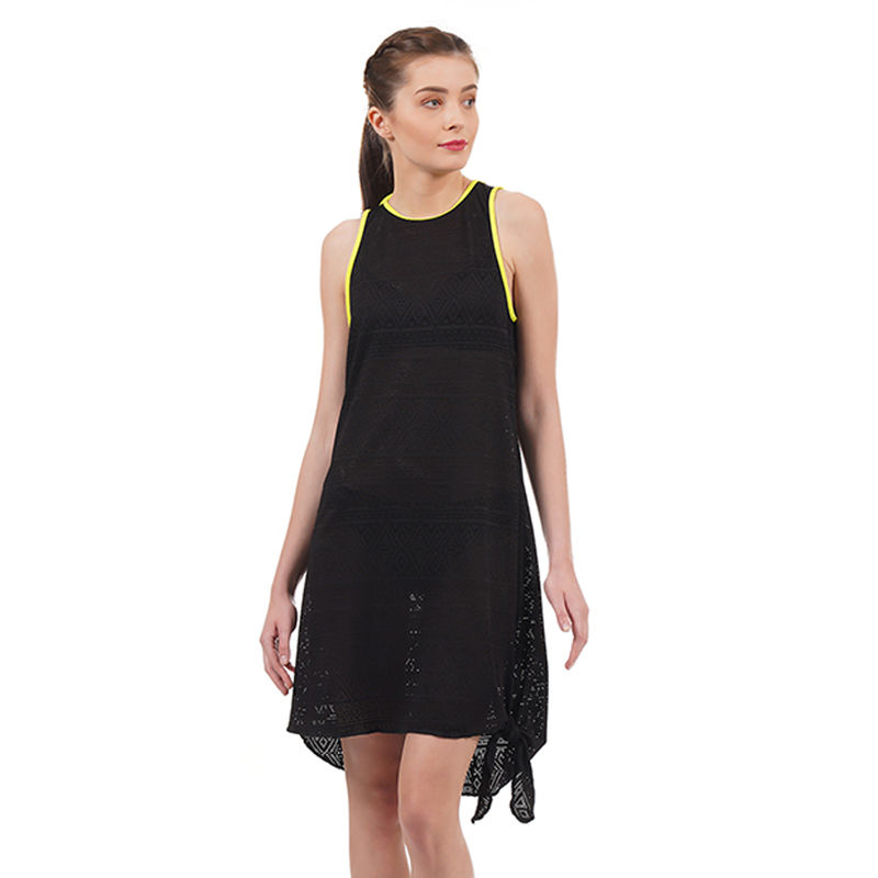 Amante Hem Knot Cover Up - Black (L)