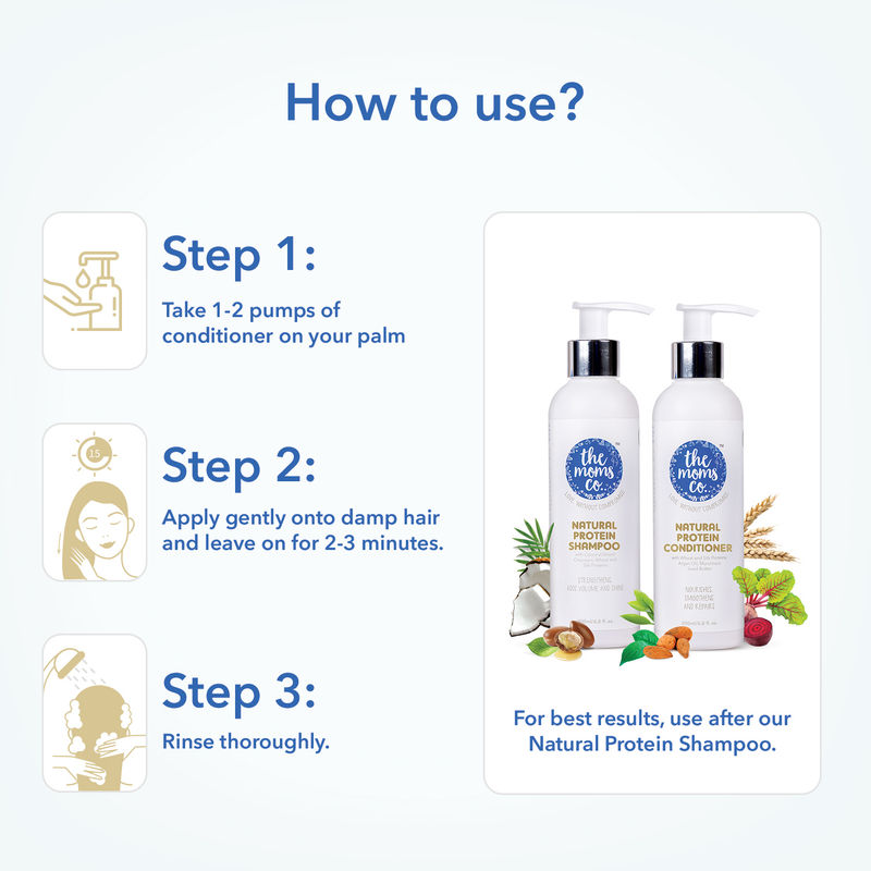 The Moms Co Natural Protein Conditioner At Nykaa Com