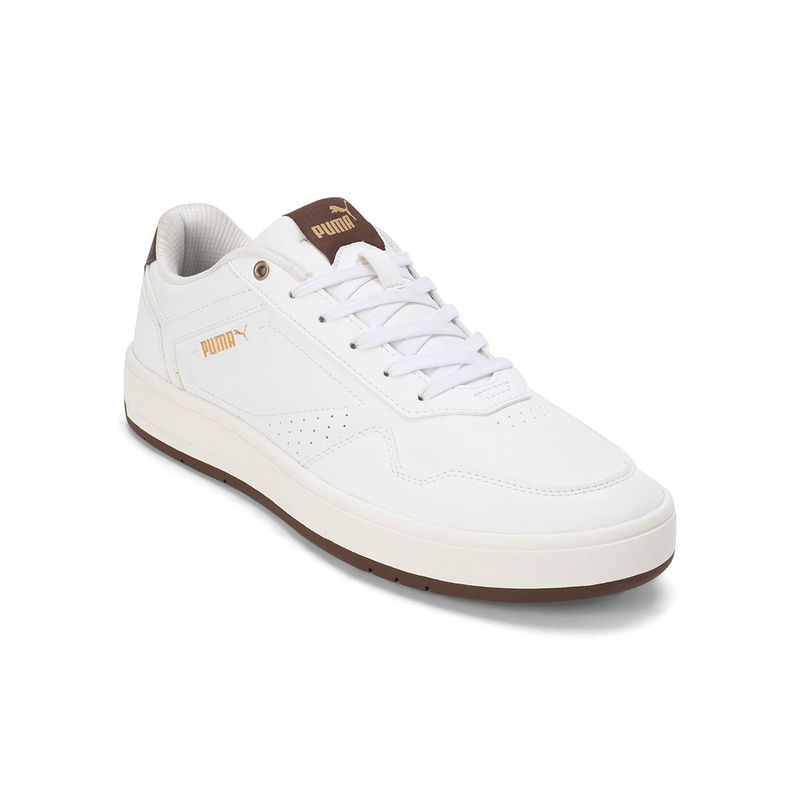 Puma Court Classic Men White Sneakers (UK 8)