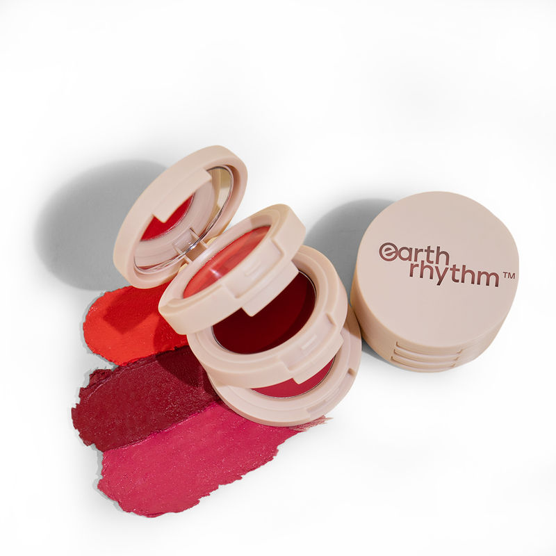 Earth Rhythm Silk Set Go 3-In-1 Lip & Cheek Tint Satin Bold, Flawless Finish and Intense Colour