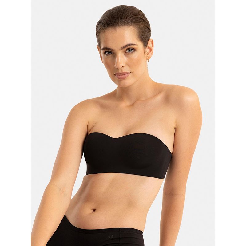 Jockey 1842 Wirefree Soft Touch Microfiber Elastane Bonded Tech Strapless Bra - Black (32B)