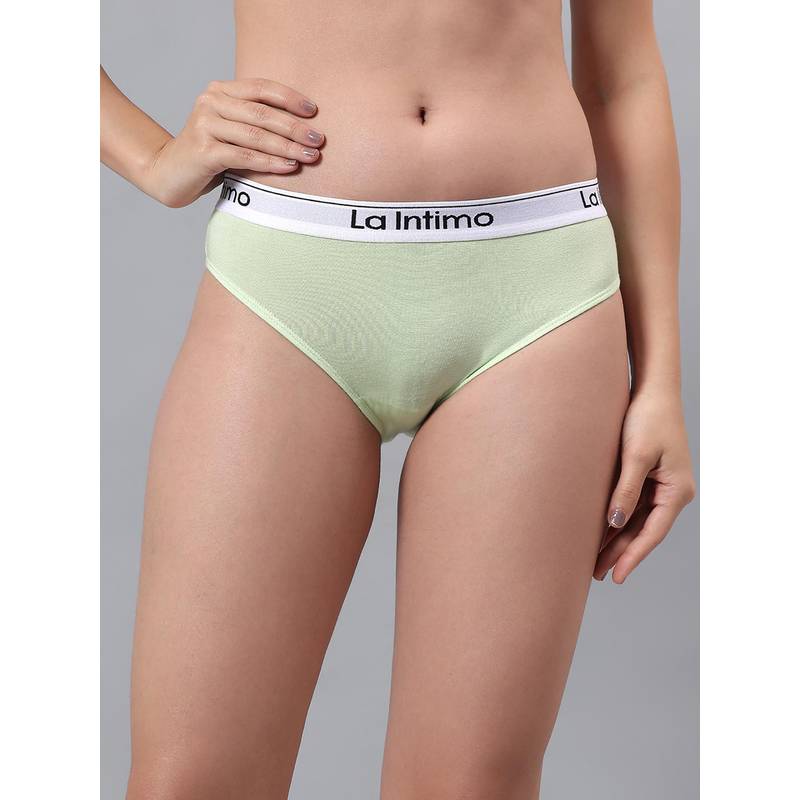 La Intimo Low Rise Women Brief Green (2XL)